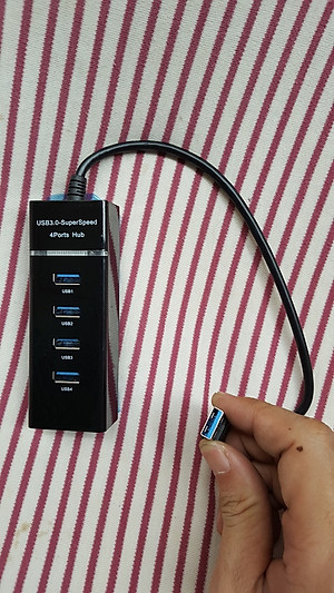 Hub chia 4 cổng USB, usb Hub tốc độ 3.0 - Hàng chính hãng