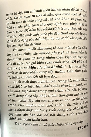 Di Chúc và Điều Kiện Có Hiệu Lực Của Di Chúc