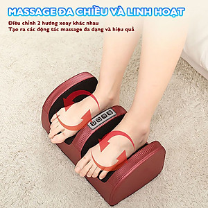 Máy massage lòng bàn chân, matxa bắp chân Nikio NK-182, mát xa bi xoay 360 độ và nhiệt hồng ngoại