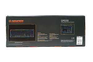 Bàn phím Newmen quang cơ Gaming GM550 full led _Hàng chính hãng