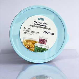 Bộ 3 Hộp Nhựa Đựng Thực Phẩm, Thức Ăn Hokkaido Tròn - Nhựa Cao Cấp Trong Suốt Bền Kín Chịu Nhiệt Cao Tiêu Chuẩn Nhật ( Tặng kèm khăn lau pakasa) 