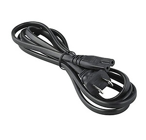 Dây nguồn 2 chân, cáp nguồn đầu chui số 8 dành cho đèn sạc, quạt sạc, loa kéo, máy in nhiệt... - Hàng nhập khẩu