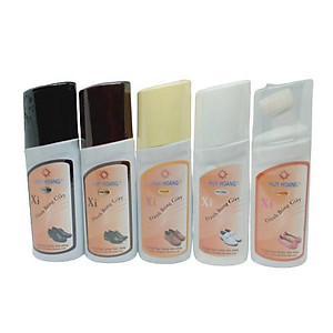 Xi nước đánh bóng Huy Hoàng màu đen, nâu, vàng bò, trắng, không màu HT9129-30-31-32-33