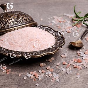 Muối hồng Himalaya GUfoods (dạng hạt mịn) - Tự nhiên, Giàu khoáng chất vi lượng, Không phụ gia, Không tinh chế