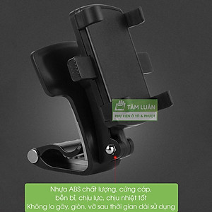 Giá đỡ điện thoại trên ô tô, kẹp điện thoại dán oto 2 lớp hút dính siêu chắc, 360 độ, phụ kiện xe hơi Tâm Luân - Hàng nhập khẩu