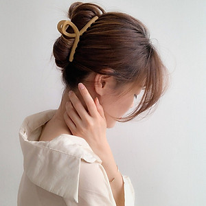  Kẹp tóc, cặp tóc nữ càng cua hàn quốc nhẹ nhàng KT18  - Đen