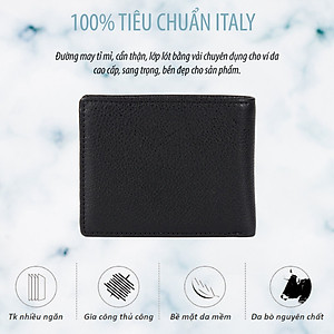 Ví da nam Gianni Conti Italy 1607220BLA 