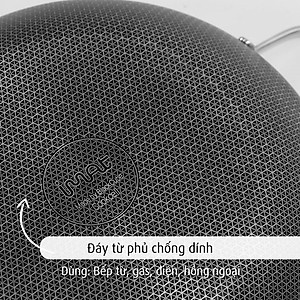 [Hàng chính hãng] Chảo xào/ đa năng sâu lòng inox iMat Hybrid Blackcube 26cm, Phủ chống dính Daikin-Nhật Bản thế hệ mới