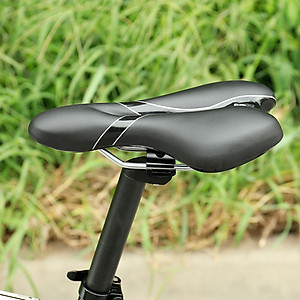 Yên Xe Đạp Bọc Da Cổ Điển Cho Xe Đạp Thân Hẹp Thể Thao Êm Ái Có Rãnh Thoáng Khí Với Đệm Mút PU Foam Mai Lee