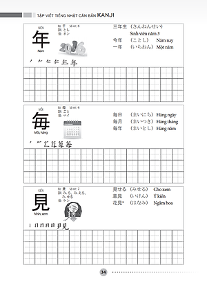 Tập Viết Tiếng Nhật Căn Bản - Kanji _MT