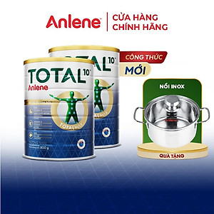 Combo 2 TPBS Anlene Total 10 lon 800g tặng nồi inox