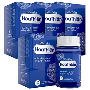 Combo 4 Viên Uống Hoa Thiên Hộp 30 viên giúp cân bằng nội tiết tố nữ và đẹp da