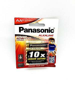 Vỉ 4 Viên Pin AA Panasonic ( Pin Tiểu ) LR6T/4B - Made In ThaiLand ( Hàng Chính Hãng )