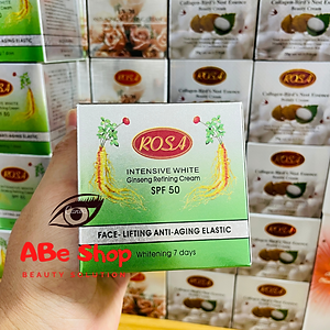 Kem ROSA Nhân Sâm Đỏ - ROSA INTENSIVE WHITE GINSENG REFINING CREAM 20G - Làm Trắng - Giảm Thâm Nám - Chống Lão Hoá