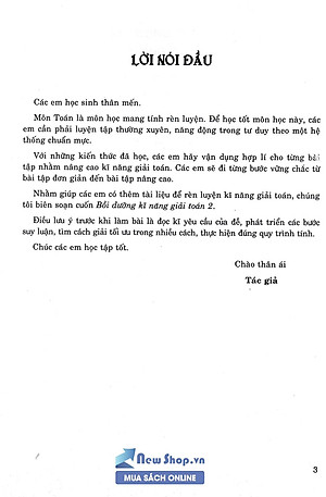 Bồi Dưỡng Kĩ Năng Giải Toán Lớp 2