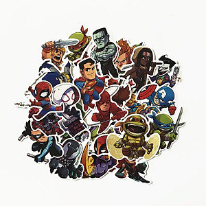 Decal trang trí các nhân vật hoạt hình sticker Siêu Anh Hùng - Hàng Chính Hãng