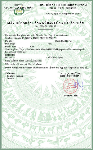 Viên bổ xương khớp Glucosamine ORIHIRO Nhật Bản 1500mg 360 - 950 viên