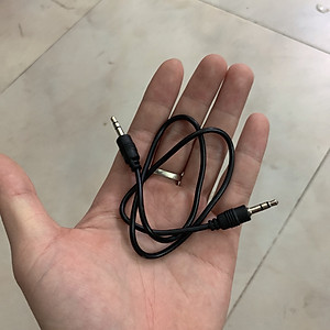 Dây cắm AUX 2 đầu 3.5 dùng kết nối Loa Bluetooth với Máy tính, Laptop, TV, cáp âm thanh, jack 3.5mm dài 50cm - Hàng nhập khẩu