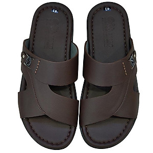 Dép Nam Quai Ngang HA NAM Da Bò Thật Cao Cấp DN2074