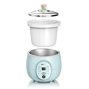 [BẢN QUỐC TẾ] Nồi Nấu Chậm Đa Năng Bear DDG-D20P1 - Dung tích 2L, Lòng nồi bằng sứ, Hẹn giờ - Hàng Chính hãng - Bảo hành 18 tháng