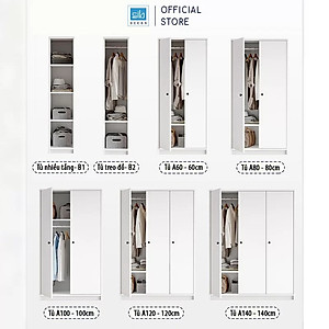 Tủ Quần Áo Dạng Module Dễ Dàng Sắp Xếp Và Lưu Trữ Vật Dụng Thương Hiệu SIB Decor TA13