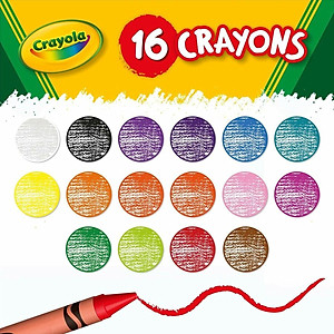 Hộp 16 Bút Sáp Màu Crayon - Crayola 523016