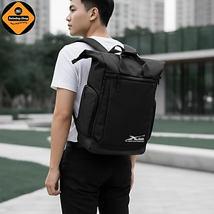Balo Du Lịch Xbags Secret Xb 1201 Màu Đen, Thiết Kế Nắp Cuộn Tăng Không Gian Linh Hoạt,  Chống Thấm, Cá Tính, Đựng Được Laptop 17 Inch!