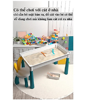 Trọn bộ đồ chơi lắp ghép sáng tạo cho bé trai và bé gái có kèm bàn và ghế ngồi, chất liệu nhựa ABS cứng cáp dày dặn - Đồ chơi phát triển trí não cho bé yêu