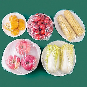 Túi màng bọc thực phẩm TOKDODO chất liệu PE co giãn có chun siêu dai, Túi gấu bọc đồ ăn thực phẩm có thể tái sử đụng, (túi 80-100 chiếc)