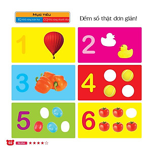 Sách Chơi Cùng Các Con Số (208 Miếng Dán Hình Thông Minh - IQ-EQ-CQ)