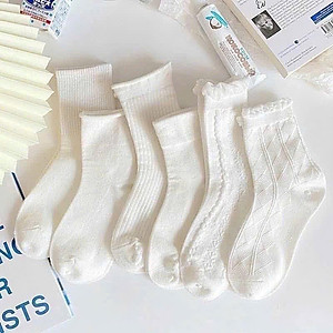 SET 5 ĐÔI TẤT VỚ NƠ NỮ DỄ THƯƠNG MÃ 50 DÀNH CHO NỮ