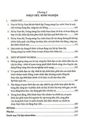 Sách Xứ Ủy Nam Bộ Và Trung Ương Cục Miền Nam (1945 – 1954)