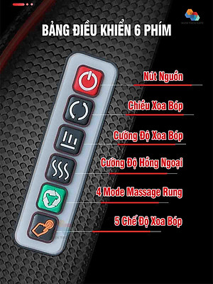 Gối Massage Kiêm Tựa Lưng LeerKang LEK-618-1 massage toàn thân 8D có hồng ngoại 3 cấp độ, mát xa rung tùy chỉnh, 5 chế độ xoa bóp đảo, hàng chính hãng