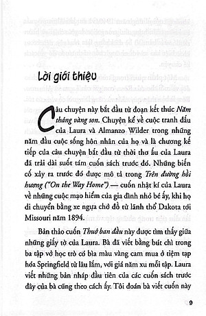 Sách Ngôi Nhà Nhỏ Trên Thảo Nguyên Tập 9: Thuở Ban Đầu (Tái Bản 2019)