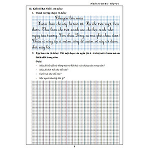 Đề Kiểm Tra Tiếng Việt 2 - Tập 2