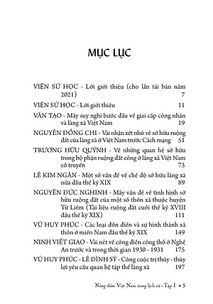Combo 2 tập: Nông Thôn Việt Nam Trong Lịch Sử