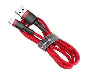 Cáp sạc Baseus Cafule 2.A dài 3m cho iPhone 5/6/7/8/X/XS/XS Max   - Hàng chính hãng