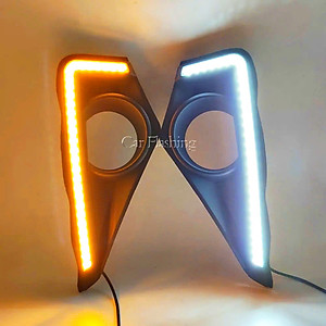 Bộ Đèn Led Ban Ngày DRL Đổi Màu Báo Rẽ Cho Toyota Veloz (2018-2024)