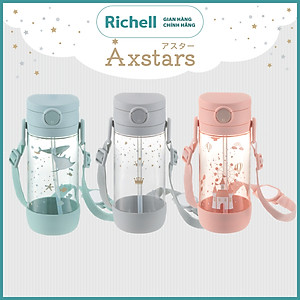 Bình ống hút AXSTARS Richell Nhật Bản 450ml chống sặc cho bé từ 8 tháng | Baby