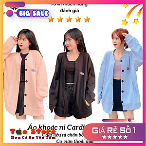   Áo khoác nỉ bông Cardigan KN11 Lazy Puppy hình cún con dễ thương, siêu xinh, chất liệu cao cấp, co giãn thoải