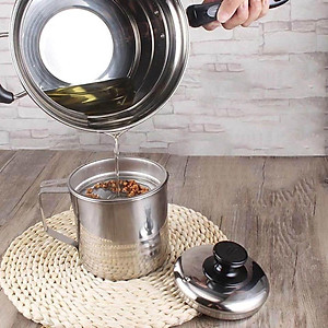 Ca Lọc Dầu Inox 304 Không Thấm Lọc Dầu Cực Trong ,Không Để Lại Cặn,Nguyên Chất Dầu Không Đen - Hàng Loại 1 - Chính Hãng MINIIN