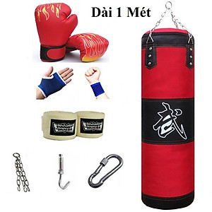 Vỏ Bao Đấm Bốc Boxing Treo Tường Chọn Chiều Dài - Mua 1 tặng 7 Phụ Kiện – Chính Hãng miDoctor