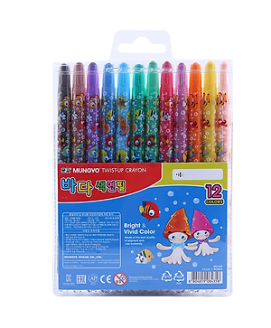 Bút Sáp Vặn 12 Màu Mungyo MTC-12