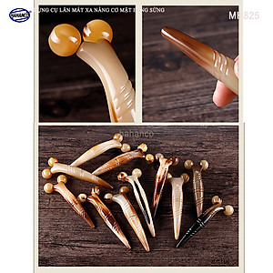 Dụng cụ lăn 3D - V Line massage nâng cơ mặt và body bằng sừng (MH825) day ấn huyệt, làm đẹp da - chăm sóc sức khỏe - HAHANCO