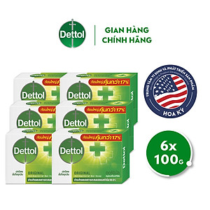 Combo 6 xà phòng Dettol kháng khuẩn 100g