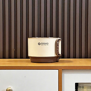 Nồi Lẩu Điện Mini 1.5L Mishio MK392 600W lòng nồi inox 304 không gỉ sét - hàng chính hãng