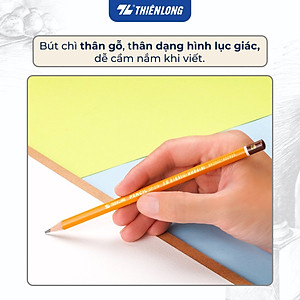 Combo 5 Bút chì gỗ Thiên Long GP-018- Độ cứng 2B