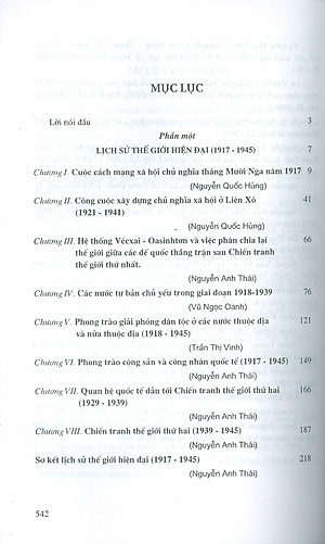 Lịch Sử Thế Giới Hiện Đại 