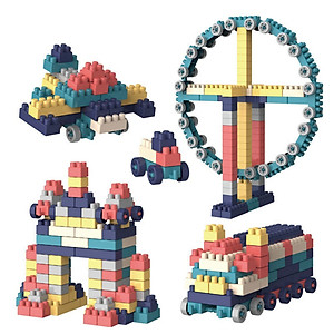 Bộ đồ chơi xếp hình 520 chi tiết cho bé lắp ráp - Trò chơi phát triển tư duy, sáng tạo, trí tưởng tượng 