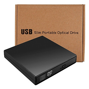 Combo DVD Gắn Ngoài (Gồm Box + DVD) To USB 2.0 (Đọc, Ghi CD - DVD) – Hàng Nhập Khẩu